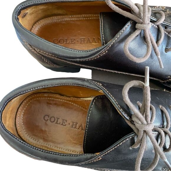 Men\'s Cole Haan Brown Leather Split Toe Lace Up Oxford Shoe Size 10M main image 4